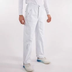 Galvingreen Galvin Green Arthur Waterproof Golf Trouser -Golf Clothing Shop Galvin Green SS22 Arthur Waterproof Trousers White G777401 Code WPGAL036 M White model 1