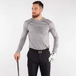 Galvingreen Galvin Green Enzo Golf Base Layer -Golf Clothing Shop Galvin Green SS22 Enzo Thermal Base Layer G128607 Code BLGAL050 M Sharkskin Granite Grey Model 1