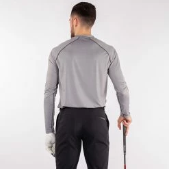 Galvingreen Galvin Green Enzo Golf Base Layer -Golf Clothing Shop Galvin Green SS22 Enzo Thermal Base Layer G128607 Code BLGAL050 M Sharkskin Granite Grey Model 3