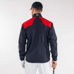 Galvingreen Galvin Green Armstrong Waterproof Golf Jacket -Golf Clothing Shop Galvin Green SS22 Galvin Green SS22 Armstrong Waterproof Jacket G120232 Code WJGAL421 M Navy White Red Model 3