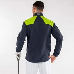 Galvingreen Galvin Green Armstrong Waterproof Golf Jacket -Golf Clothing Shop Galvin Green SS22 Galvin Green SS22 Armstrong Waterproof Jacket G120238 Code WJGAL423 M Navy White Lime Model 3