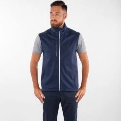 Galvingreen Galvin Green Lion Interface-1 Golf Wind Vest -Golf Clothing Shop Galvin Green SS22 Lion Full Zip Windproof Bodywarmer G122433 Code WTGAL192 M Navy model 1