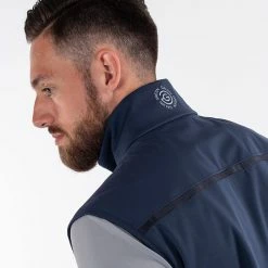 Galvingreen Galvin Green Lion Interface-1 Golf Wind Vest -Golf Clothing Shop Galvin Green SS22 Lion Full Zip Windproof Bodywarmer G122433 Code WTGAL192 M Navy model 2