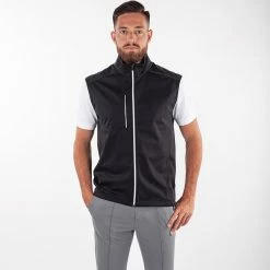 Galvingreen Galvin Green Lion Interface-1 Golf Wind Vest -Golf Clothing Shop Galvin Green SS22 Lion Full Zip Windproof Bodywarmer G122477 Code WTGAL193 M Black model 1