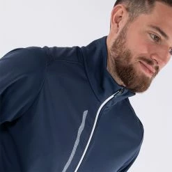 Galvingreen Galvin Green Lyle Interface-1 Golf Wind Jacket -Golf Clothing Shop Galvin Green SS22 Lyle Full Zip Windproof Jacket G122133 Code WTGAL189 M Navy White Model 2