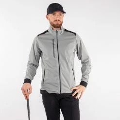 Galvingreen Galvin Green Lyle Interface-1 Golf Wind Jacket 9 Galvingreen Galvin Green Lyle Interface-1 Golf Wind Jacket -Golf Clothing Shop Galvin Green SS22 Lyle Full Zip Windproof Jacket G122177 Code WTGAL190 M Sharkskin Black Model 1