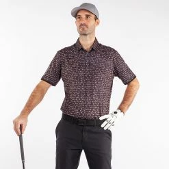 Galvingreen Galvin Green Mack Golf Polo Shirt -Golf Clothing Shop Galvin Green SS22 Mack Polo Shirt G126977 Code SHGAL545 M Black Sharkskin Model 1