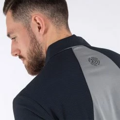 Galvingreen Galvin Green Massimo Golf Polo Shirt -Golf Clothing Shop Galvin Green SS22 Massimo Polo Shirt G127307 Code SHGAL555 M Sharkskin Black Model 2