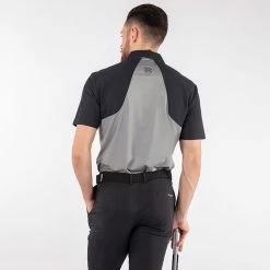 Galvingreen Galvin Green Massimo Golf Polo Shirt -Golf Clothing Shop Galvin Green SS22 Massimo Polo Shirt G127307 Code SHGAL555 M Sharkskin Black Model 3
