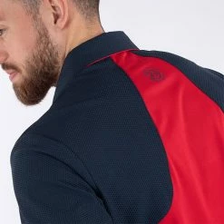 Galvingreen Galvin Green Massimo Golf Polo Shirt 10 Galvingreen Galvin Green Massimo Golf Polo Shirt -Golf Clothing Shop Galvin Green SS22 Massimo Polo Shirt G127323 Code SHGAL557 M Red Navy Model 2
