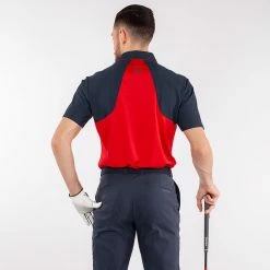 Galvingreen Galvin Green Massimo Golf Polo Shirt 11 Galvingreen Galvin Green Massimo Golf Polo Shirt -Golf Clothing Shop Galvin Green SS22 Massimo Polo Shirt G127323 Code SHGAL557 M Red Navy Model 3