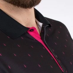 Galvingreen Galvin Green Mayson Golf Polo Shirt 10 Galvingreen Galvin Green Mayson Golf Polo Shirt -Golf Clothing Shop Galvin Green SS22 Mayson Polo Shirt G126797 Code SHGAL538 M Black Pink model 2