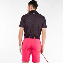 Galvingreen Galvin Green Mayson Golf Polo Shirt 11 Galvingreen Galvin Green Mayson Golf Polo Shirt -Golf Clothing Shop Galvin Green SS22 Mayson Polo Shirt G126797 Code SHGAL538 M Black Pink model 3