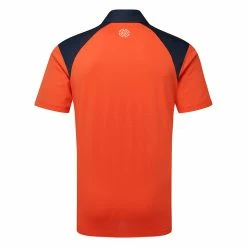 Galvingreen Galvin Green Mapping Golf Polo Shirt -Golf Clothing Shop Galvin Green SS23 Mapping Polo Shirt G136453 SHGAL614 S Orange Navy White Back