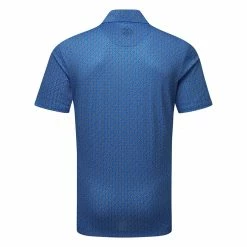 Galvingreen Galvin Green Mauro Golf Polo Shirt -Golf Clothing Shop Galvin Green SS23 Mauro Polo Shirt G136861 SHGAL597 S Blue White Back