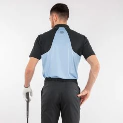 Galvingreen Galvin Green Massimo Golf Polo Shirt -Golf Clothing Shop Galvin Green Massimo Golf Polo Shirt Blue Bell Black G127367 SHGAL579 Model 3