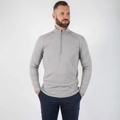 Galvingreen Galvin Green Drake Insula Golf Pullover -Golf Clothing Shop Galvin Green AW19 Drake Insula Half Zip Pullover G783271 Code SWGAL292 Sharkskin Model 1