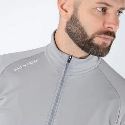 Galvingreen Galvin Green Drake Insula Golf Pullover -Golf Clothing Shop Galvin Green AW19 Drake Insula Half Zip Pullover G783271 Code SWGAL292 Sharkskin Model 3