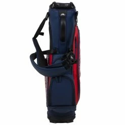 Jlindeberg J.Lindeberg Play ST Golf Stand Bag -Golf Clothing Shop J Lindeberg Play ST Golf Stand Bag Swirl Red JL Navy Barbados Cherry 3