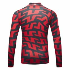 Jlindeberg J.Lindeberg Aello Print Golf Base Layer -Golf Clothing Shop J. Lindeberg GMJT06853 G132 M Aello Soft Compression Print BLLIN008 Bridge Swirl Red Back