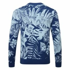 Jlindeberg J.Lindeberg Percy Golf Sweater 8 Jlindeberg J.Lindeberg Percy Golf Sweater -Golf Clothing Shop J.Lindeberg AW22 Percy Sweater GMJKW7424 0470 SWLIN089 Hibiscus Blue Back