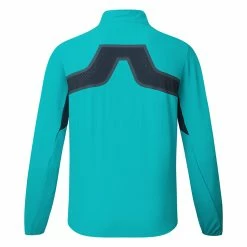 Jlindeberg J.Lindeberg KV Hybrid Golf Wind Jacket -Golf Clothing Shop J.Lindeberg AW22 KV Hybrid Jacket GMOW05623 0191 WTLIN040 S Enamel Blue Back