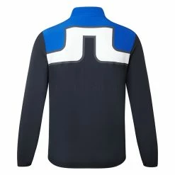 Jlindeberg J.Lindeberg KV Hybrid Golf Wind Jacket -Golf Clothing Shop J.Lindeberg KV Hybrid Golf Wind Jacket Nautical BlueJL NavyWhite WTLIN029 Back