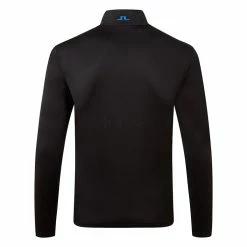 Jlindeberg J.Lindeberg Bran 1/4 Zip Golf Sweater -Golf Clothing Shop J.Lindeberg SS22 Bran 1 4 Zip Golf Sweater GMJS06479 9999 SWLIN074 Black Back