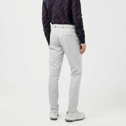 Jlindeberg J.Lindeberg Elof Golf Trouser -Golf Clothing Shop J.Lindeberg SS22 Elof Trouser GMPA05222 U019 Code TRLIN017 34 W 32 Leg Micro Chip White model 2