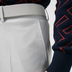 Jlindeberg J.Lindeberg Elof Golf Trouser -Golf Clothing Shop J.Lindeberg SS22 Elof Trouser GMPA05222 U019 Code TRLIN017 34 W 32 Leg Micro Chip White model 3