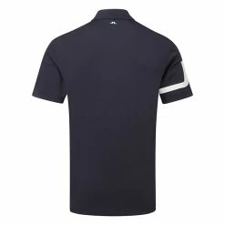 Jlindeberg J.Lindeberg Heath Golf Polo Shirt -Golf Clothing Shop J.Lindeberg SS22 Heath Regular Fit Polo GMJT06335 6855 Code SHLIN061 M JL Navy Back