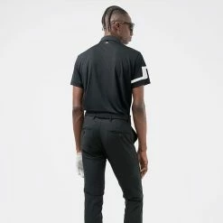 Jlindeberg J.Lindeberg Heath Golf Polo Shirt -Golf Clothing Shop J.Lindeberg SS22 Heath Regular Fit Polo GMJT06335 9999 Code SHLIN060 M Black Model 3