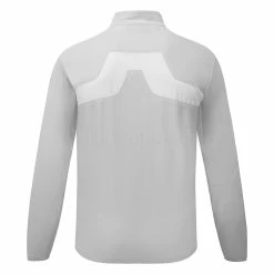 Jlindeberg J.Lindeberg KV Hybrid Golf Wind Jacket -Golf Clothing Shop J.Lindeberg SS22 KV Hybrid Golf Jacket GMOW05623 U019 Code WTLIN019 M Micro Chip JL Navy Back