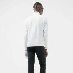 Jlindeberg J.Lindeberg Luke 1/2 Zip Golf Sweater -Golf Clothing Shop J.Lindeberg SS22 Luke Half Zip Mid Layer GMJS06340 0000 Code SWLIN044 M White Black model 3