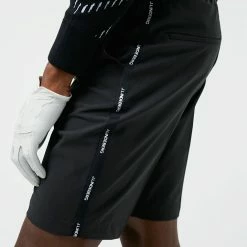 Jlindeberg J.Lindeberg Stuart Stripe Golf Shorts -Golf Clothing Shop J.Lindeberg SS22 Stuart Stripe Golf Shorts GMPA05577 9999 Code TSLIN012 34 W Black Model 3