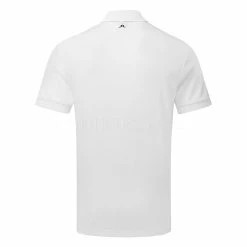 Jlindeberg J.Lindeberg Tour Tech Golf Polo Shirt -Golf Clothing Shop J.Lindeberg SS22 Tour Tech Reg Fit Golf Polo GMJT06337 0000 Code SHLIN065 M White Black Back