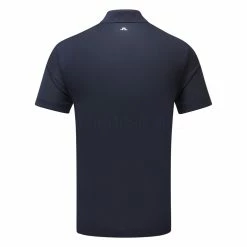 Jlindeberg J.Lindeberg Bridge Golf Polo Shirt -Golf Clothing Shop J.Lindeberg SS23 Bridge Regular Fit Polo GMJT07619 6855 SHLIN185 JL NavyWhite Back