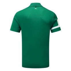 Jlindeberg J.Lindeberg Heath Golf Polo Shirt -Golf Clothing Shop J.Lindeberg SS23 Heath Regular Fit Polo GMJT07621 M374 SHLIN177 Rain ForestWhite Back