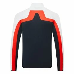Jlindeberg J.Lindeberg Jarvis Full Zip Golf Jacket 5 Jlindeberg J.Lindeberg Jarvis Full Zip Golf Jacket -Golf Clothing Shop J.Lindeberg SS23 Jarvis Mid Layer AMJS07968 6855 SWLIN100 JL NavyWhiteFieryRed Back