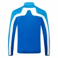 Jlindeberg J.Lindeberg Jarvis Full Zip Golf Jacket -Golf Clothing Shop J.Lindeberg SS23 Jarvis Mid Layer AMJS07968 O175 SWLIN101 Brilliant Blue Back
