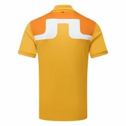 Jlindeberg J.Lindeberg Jeff Golf Polo Shirt 5 Jlindeberg J.Lindeberg Jeff Golf Polo Shirt -Golf Clothing Shop J.Lindeberg SS23 Jeff Regular Fit Polo GMJT07620 9999 SHLIN179 CitrusRusset OrangeWhite Back