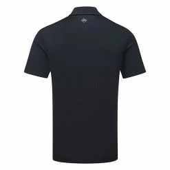 Jlindeberg J.Lindeberg Lowell Golf Polo Shirt -Golf Clothing Shop J.Lindeberg SS23 Lowell Slim Fit Polo GMJT07524 6855 SHLIN191 JL NavyWhite Back
