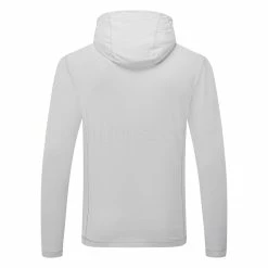 Jlindeberg J.Lindeberg Stefan Golf Hoodie -Golf Clothing Shop J.Lindeberg SS23 Stefan Hoody AMJS08429 U199 SWLIN104 Light Grey Melange Back