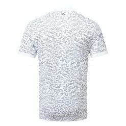 Jlindeberg J.Lindeberg Tour Tech Print Golf Polo Shirt -Golf Clothing Shop J.Lindeberg SS23 Tour Tech Reg Fit Print Polo GMJT07644 A035 SHLIN171 Back