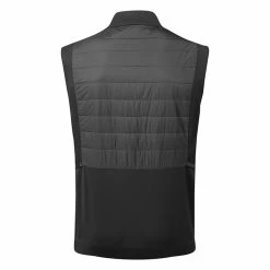 Jlindeberg J.Lindeberg Kenny Hybrid Thermal Golf Wind Vest -Golf Clothing Shop J.Lindeberg AMOW08166 9999 M Kenny Hybrid Vest Black WTLIN037 Back