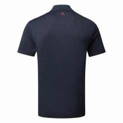 Jlindeberg J.Lindeberg Diamond Golf Polo Shirt -Golf Clothing Shop J.Lindeberg GMJT06475 6855 M Diamond Regular Fit Polo JL Navy Back