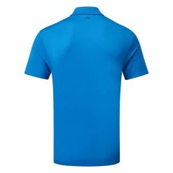 Jlindeberg J.Lindeberg Diamond Golf Polo Shirt -Golf Clothing Shop J.Lindeberg GMJT06475 O346 M Diamond Regular Fit Polo Nautical Blue Back