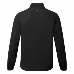 Jlindeberg J.Lindeberg Logan Hybrid Golf Wind Jacket -Golf Clothing Shop J.Lindeberg GMOW06817 9999 M Logan Hybrid Jacket Black WTLIN030 Back