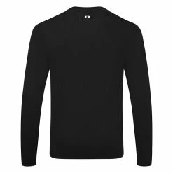 Jlindeberg J.Lindeberg Gus Golf Sweater -Golf Clothing Shop J.Lindeberg Gus Knitted Sweater AMKW07285 9999 M Black SWLIN096 Back
