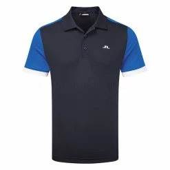 Jlindeberg J.Lindeberg Roy Golf Polo Shirt 5 Jlindeberg J.Lindeberg Roy Golf Polo Shirt -Golf Clothing Shop J.Lindeberg Roy Slim Fit GMJT06852 0346 Nautical Blue Front 2